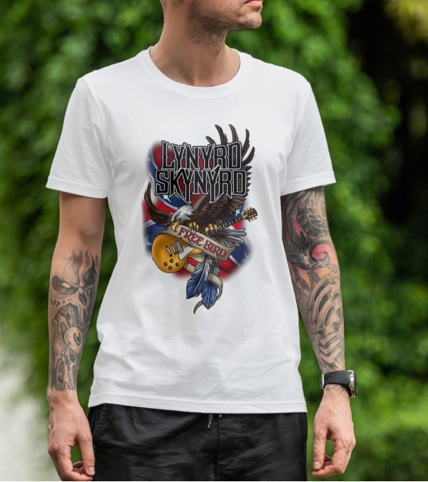 Lynyrd Skynyrd Free Bird Eagle Guitar T-Shirt