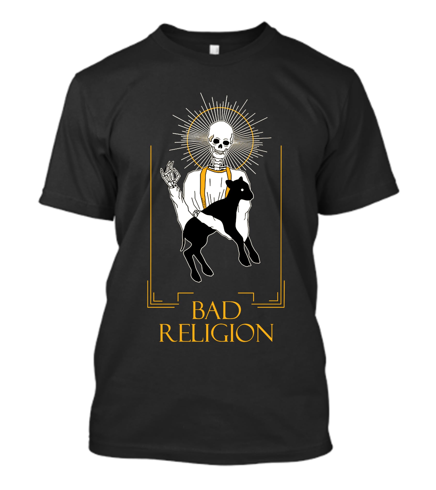Bad Religion Skeleton With Halo And Lamb T-Shirt