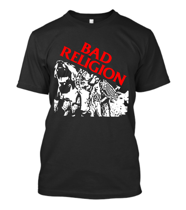 Bad Religion Collage Of Black And White Figures T-Shirt