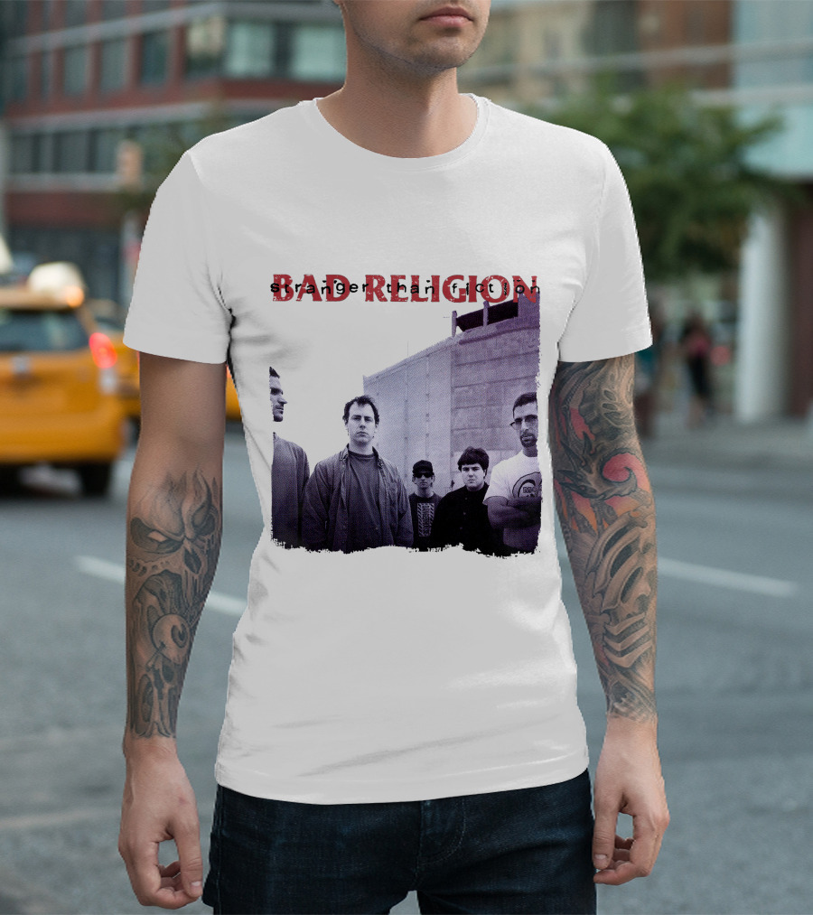 Bad Religion Band Photo На Тёмном Фоне T-Shirt