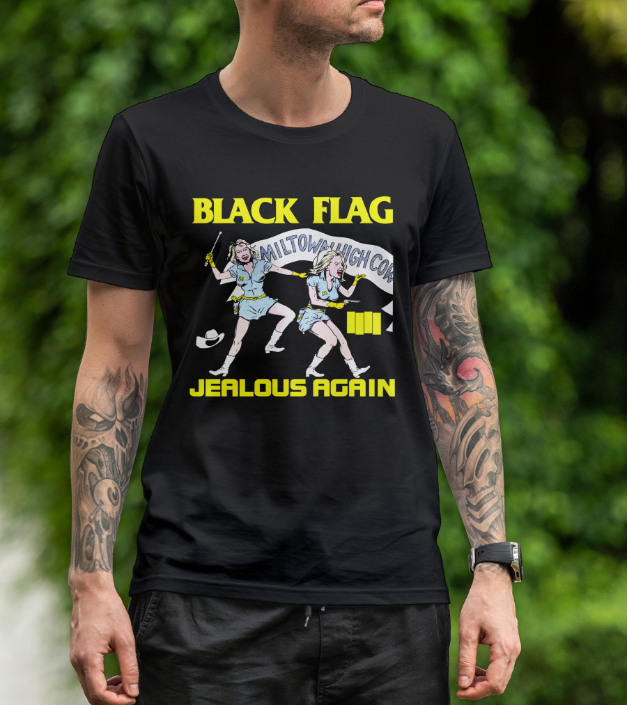 Black Flag Jealous Again Miltown High Co T-Shirt