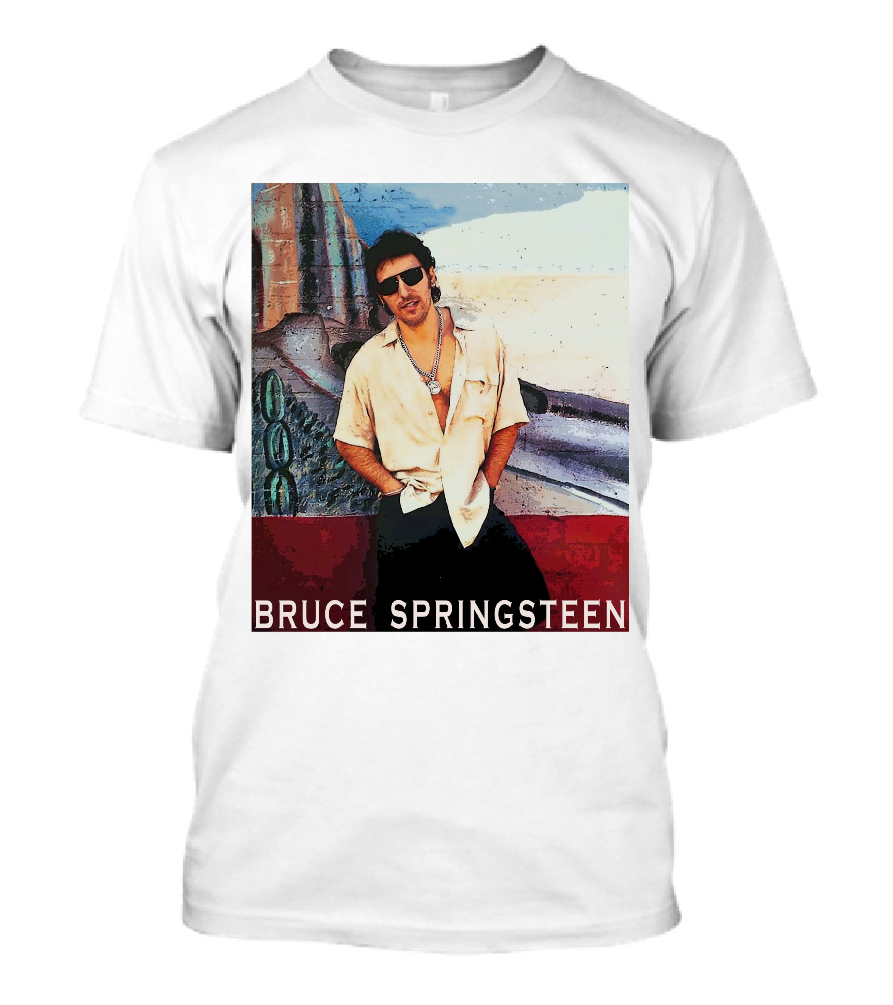 Bruce Springsteen Retro Sunglasses Style Music Legend T-Shirt
