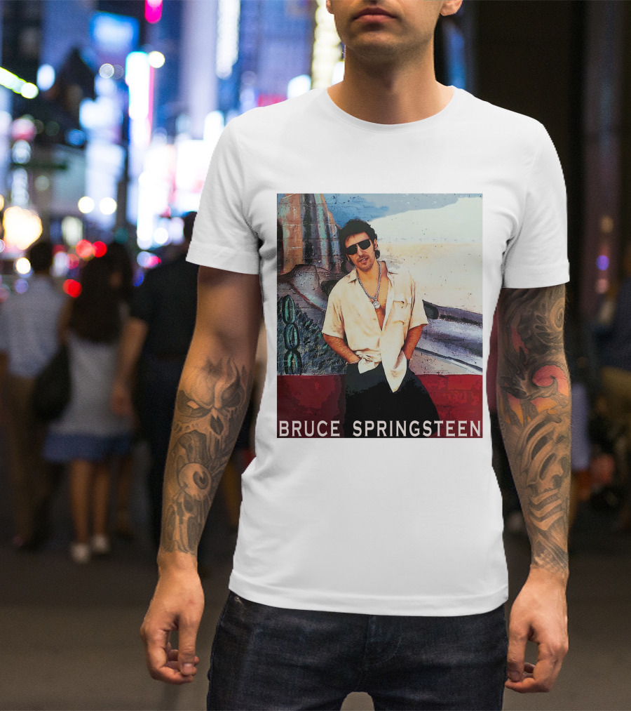 Bruce Springsteen Retro Sunglasses Style Music Legend T-Shirt