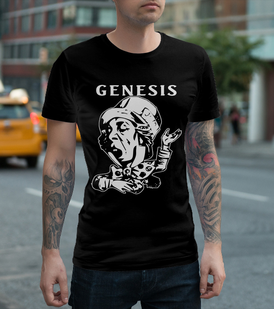 Genesis Trespass Style Face Art T-Shirt