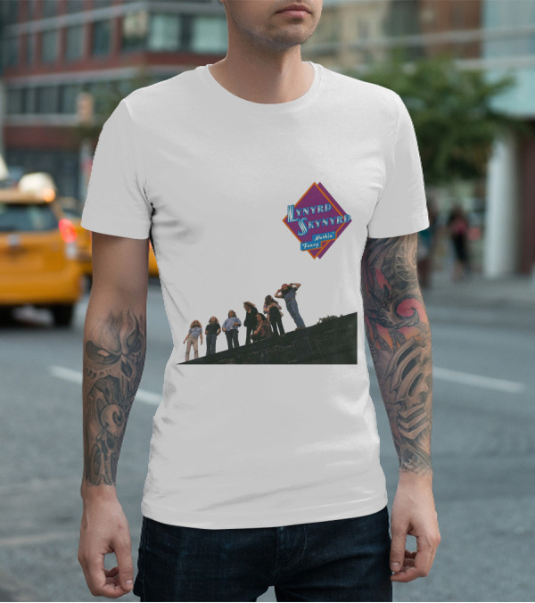 Lynyrd Skynyrd Nuthin' Fancy Band Members On Rooftop T-Shirt