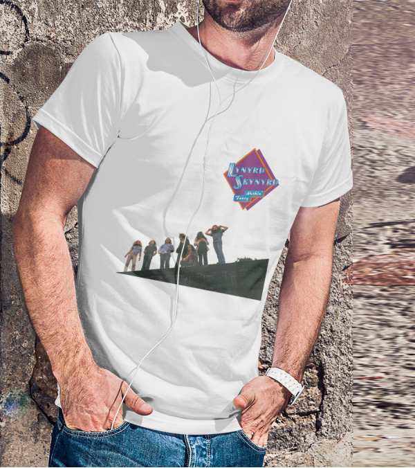 Lynyrd Skynyrd Nuthin' Fancy Band Members On Rooftop T-Shirt