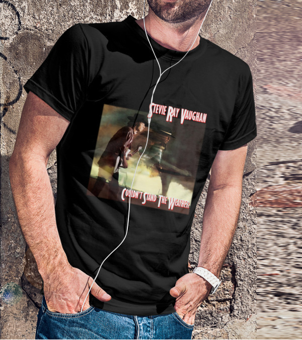 Stevie Ray Vaughan Couldn't Stand The Weather Album Art T-Shirt