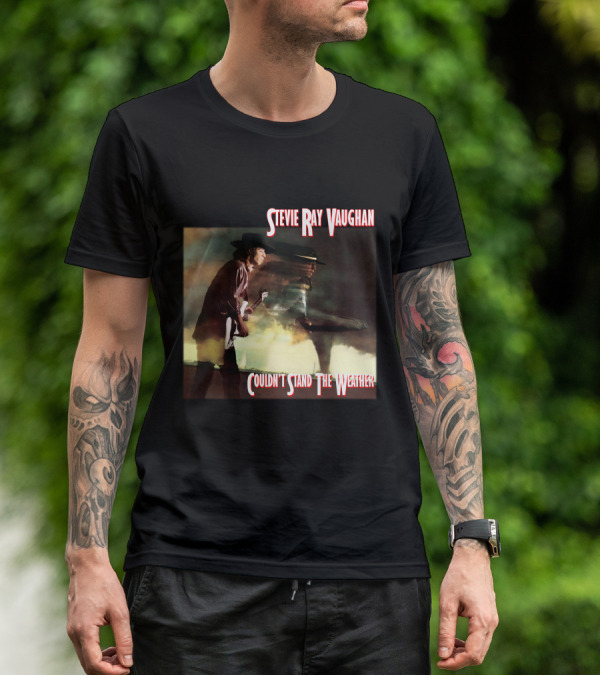 Stevie Ray Vaughan Couldn't Stand The Weather Album Art T-Shirt