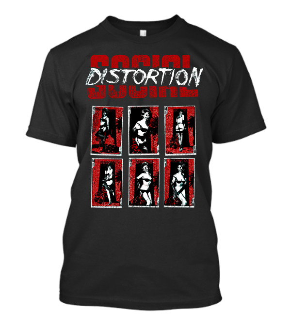 Social Distortion Pin-Up Card Art T-Shirt