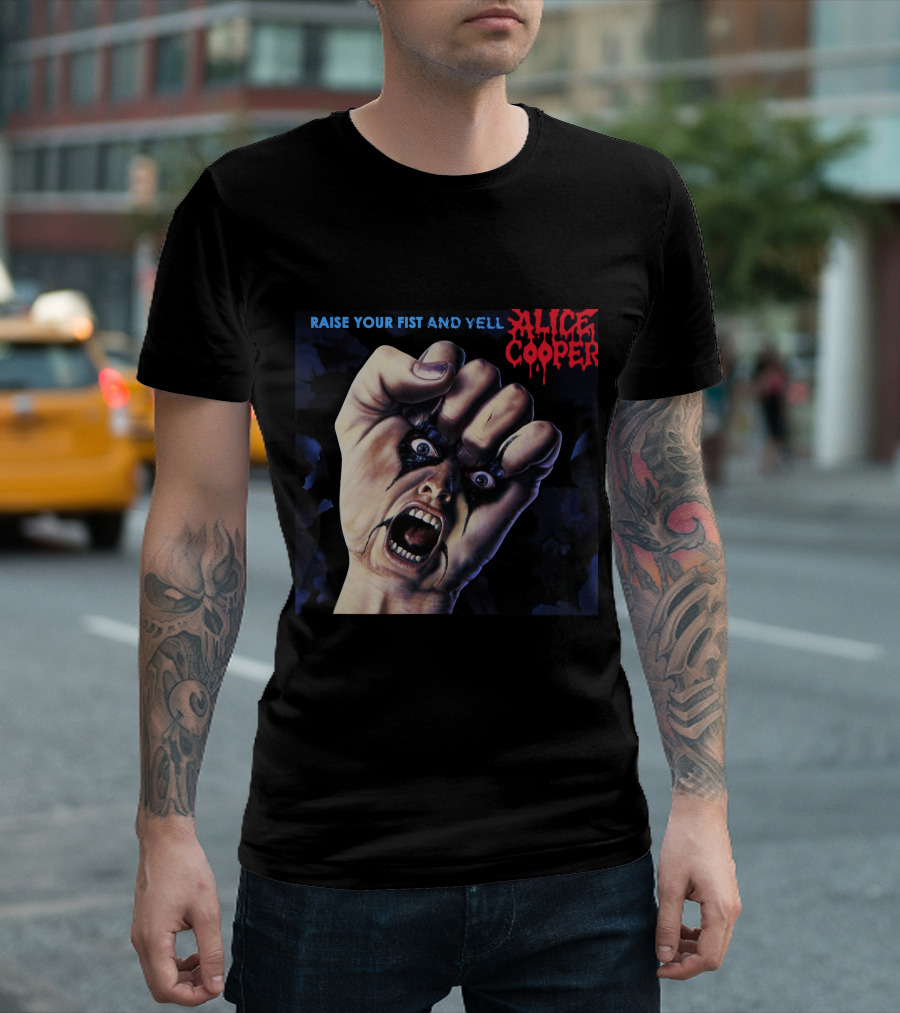 Raise Your Fist And Yell Alice Cooper T-Shirt