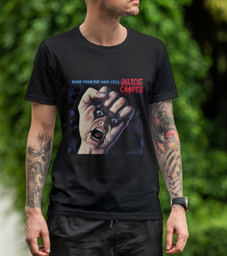 Raise Your Fist And Yell Alice Cooper T-Shirt