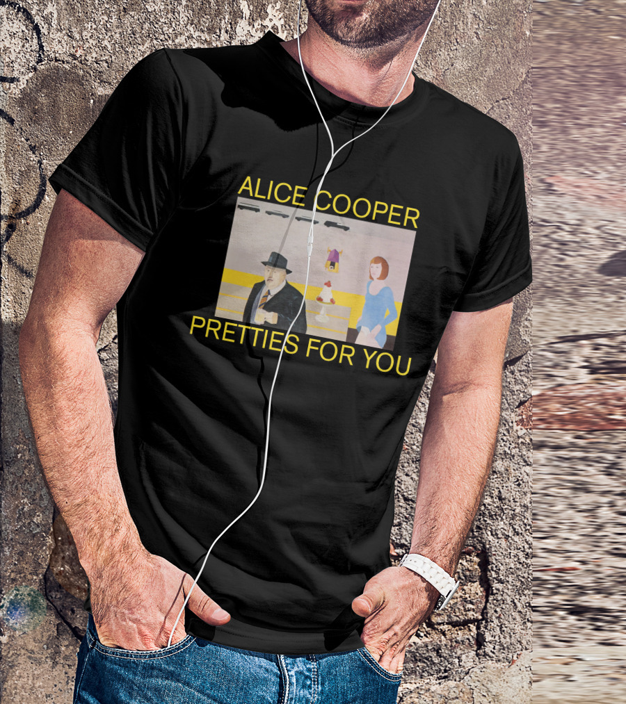 Alice Cooper Pretties For You Retro Album Cover Art T-Shirt
