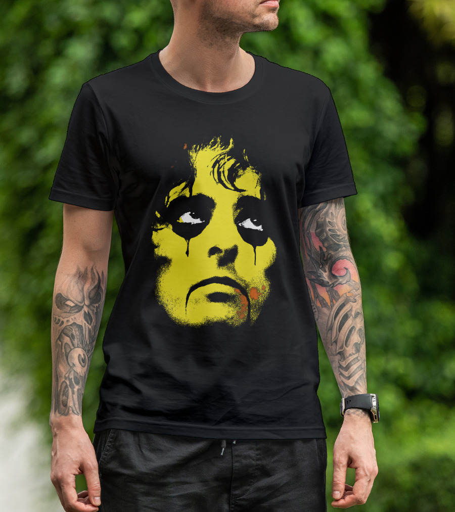 Alice Cooper Classic Rock Horror Face Artwork T-Shirt