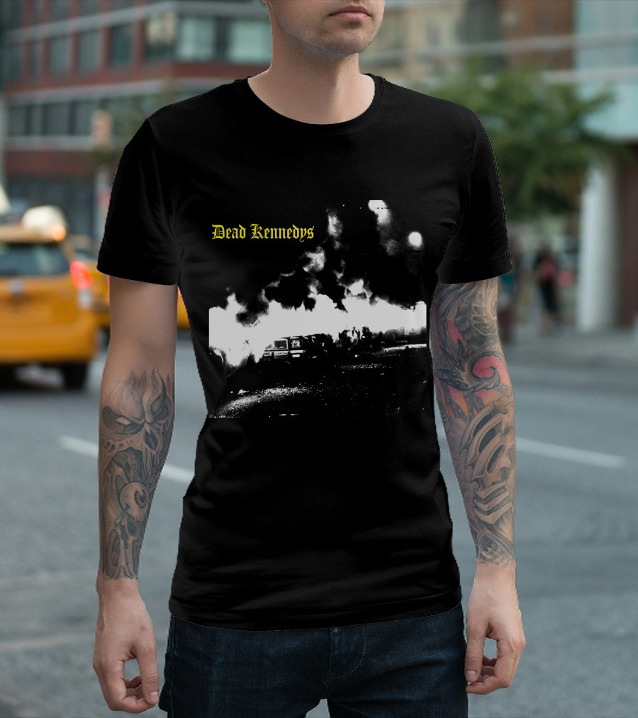 Dead Kennedys Car Riot Scene T-Shirt
