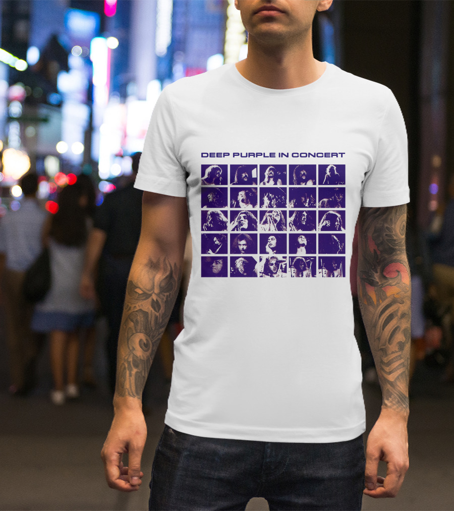 Deep Purple In Concert Grid Photos T-Shirt