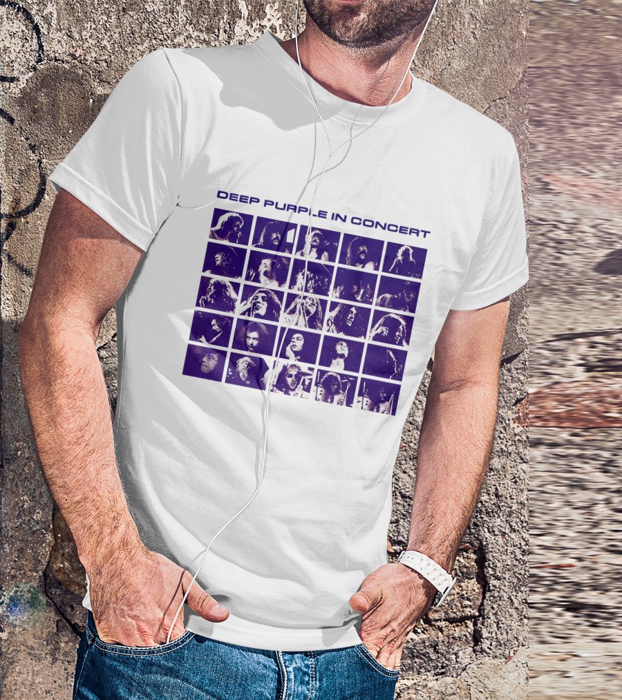 Deep Purple In Concert Grid Photos T-Shirt