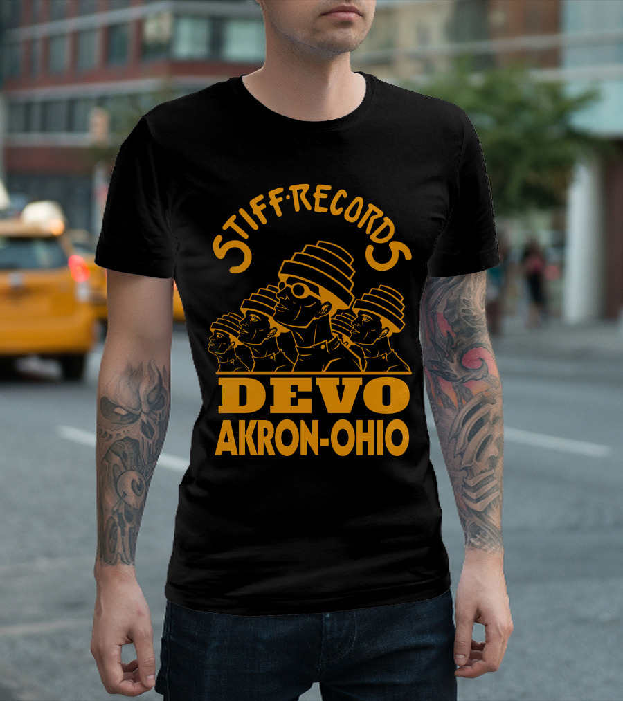 Stiff Records Devo Akron-Ohio T-Shirt