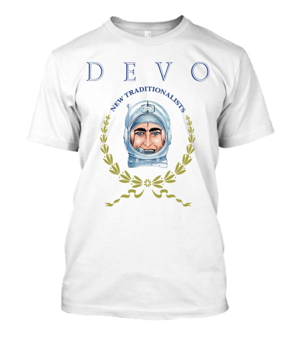Devo New Traditionalists Laurel Wreath Astronaut Motif T-Shirt