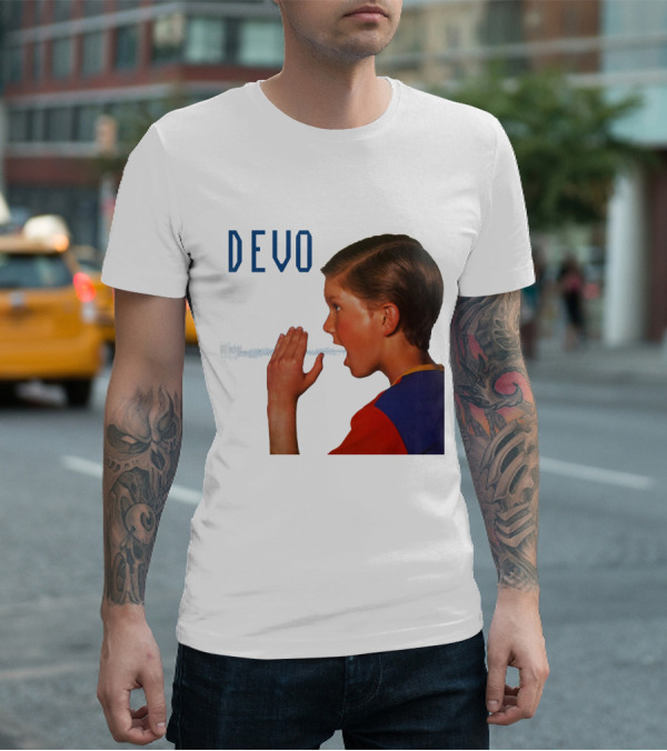Devo Boy Shouting With Sound Wave T-Shirt