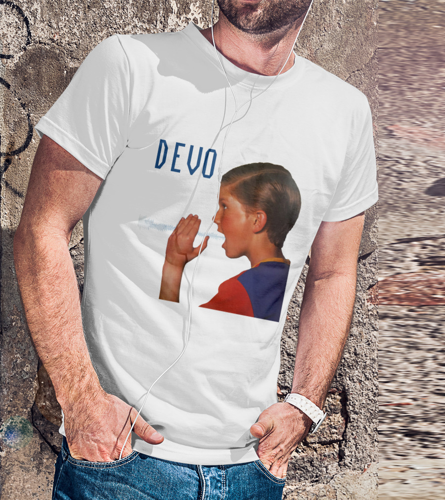 Devo Boy Shouting With Sound Wave T-Shirt