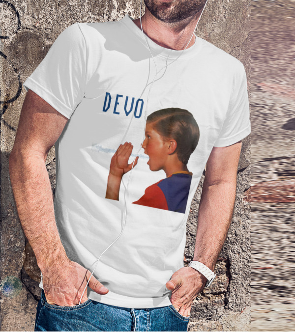 Devo Boy Shouting With Sound Wave T-Shirt