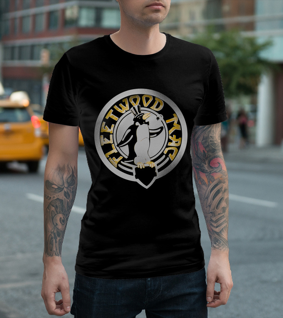 Fleetwood Mac Penguin Logo Vintage Style T-Shirt