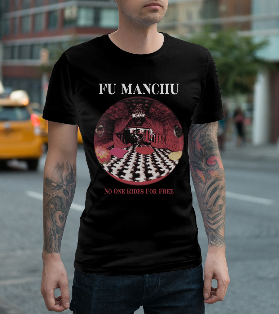 Fu Manchu No One Rides For Free T-Shirt