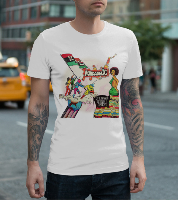 Funkadelic One Nation Under A Groove R&B Psychedelic Style T-Shirt
