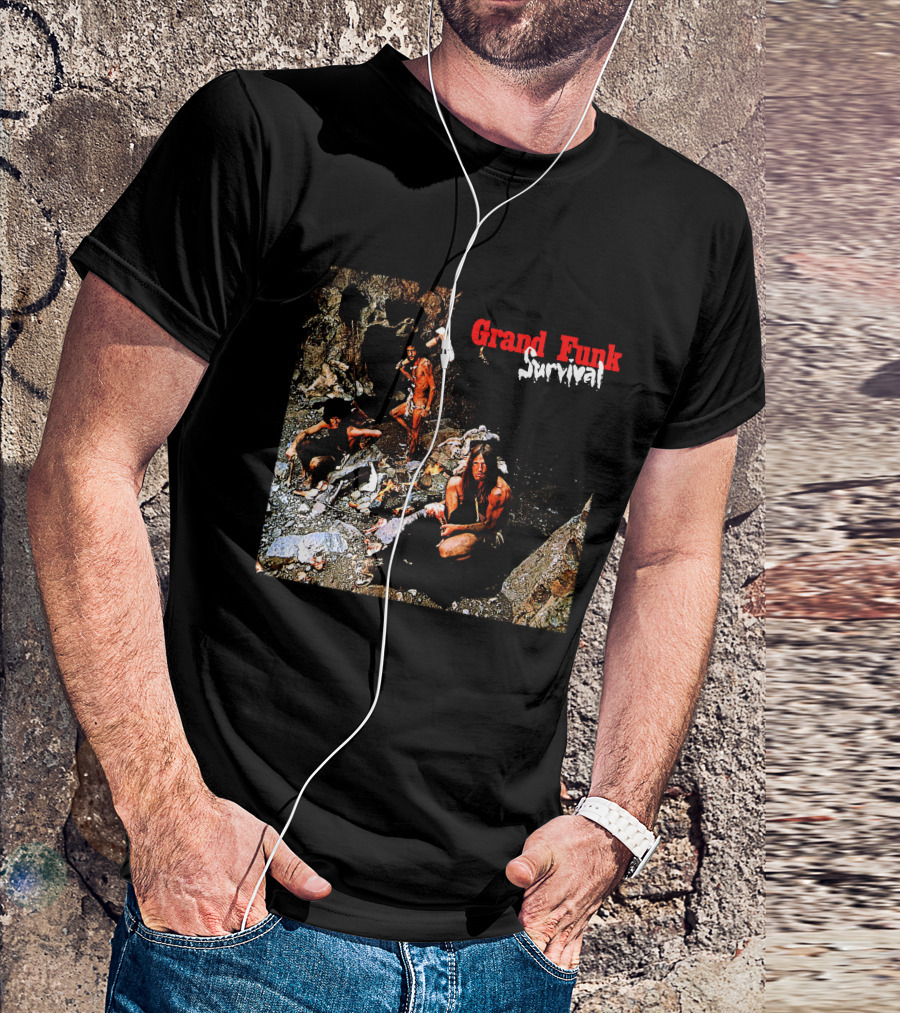 Grand Funk Railroad Survival Album Cover T-Shirt