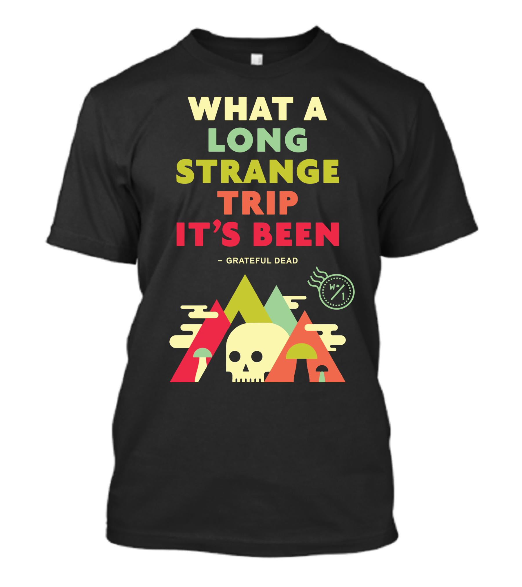 What A Long Strange Trip It's Been Grateful Dead Mountains And Skull T-Shirt