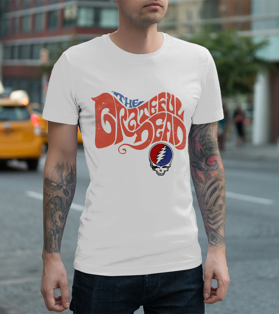 The Grateful Dead Skull Lightning Bolt T-Shirt