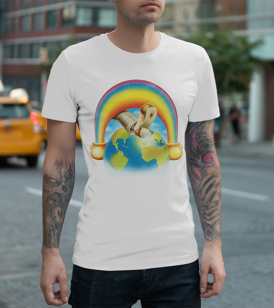 Earth Rainbow Footphone T-Shirt