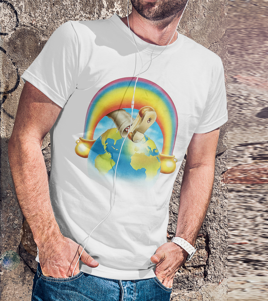Earth Rainbow Footphone T-Shirt
