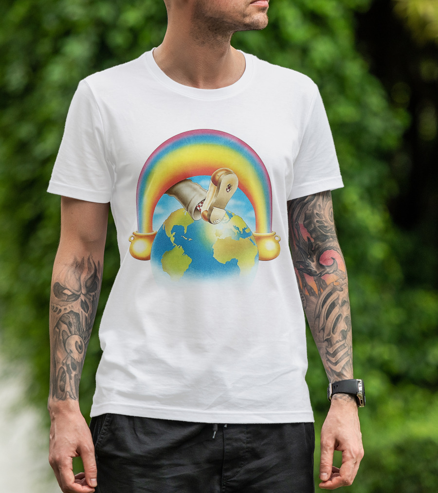 Earth Rainbow Footphone T-Shirt