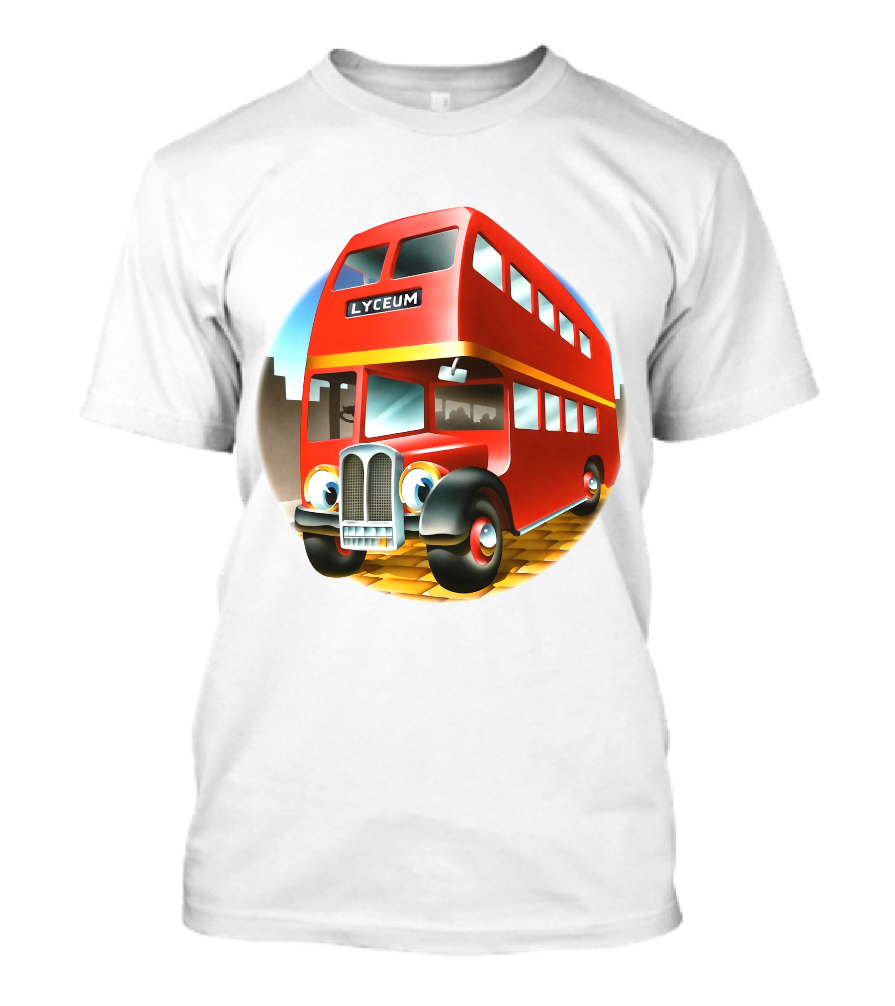 Europe '72 Series 5 - Strand Lyceum London England 5-23-1972 Double Decker Bus T-Shirt