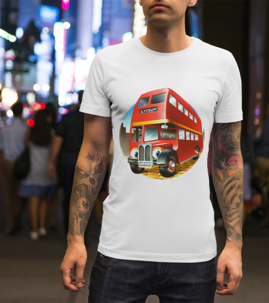 Europe '72 Series 5 - Strand Lyceum London England 5-23-1972 Double Decker Bus T-Shirt
