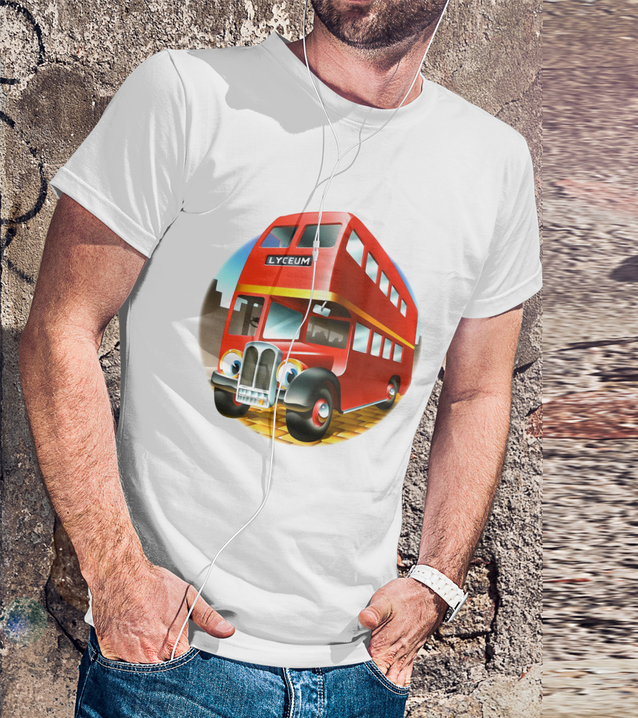 Europe '72 Series 5 - Strand Lyceum London England 5-23-1972 Double Decker Bus T-Shirt