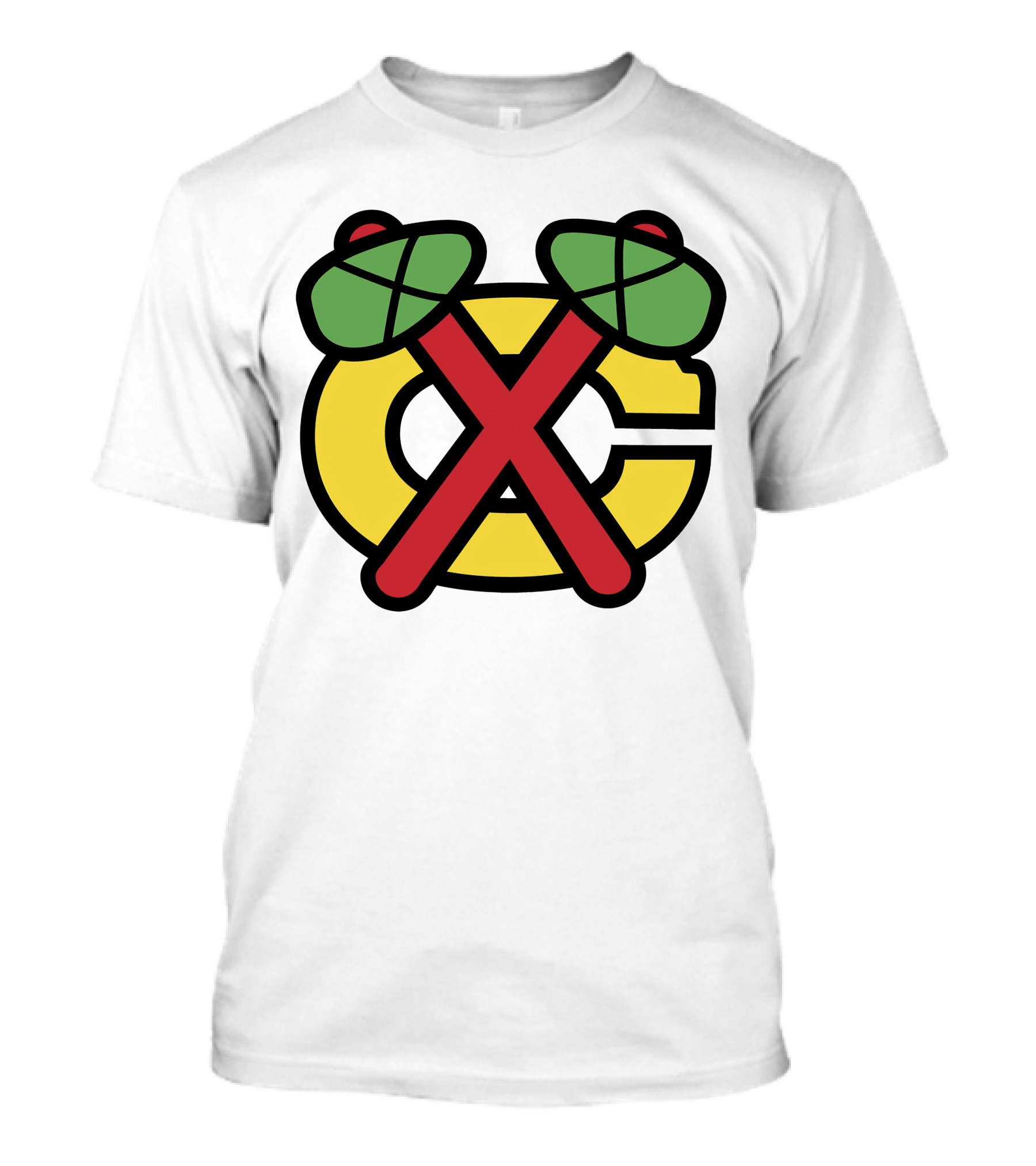 Chicago Blackhawks Logo Crossed Tomahawks Icon T-Shirt