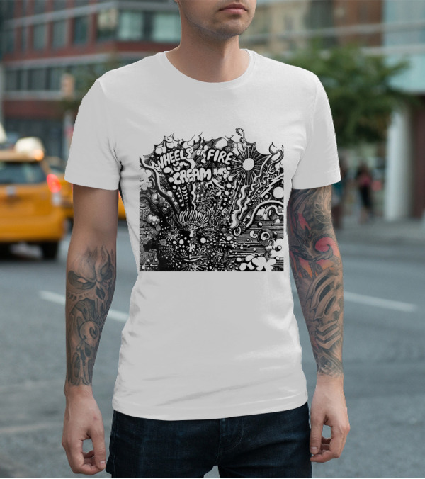 Wheels Of Fire Cream Psychedelic Artwork T-Shirt