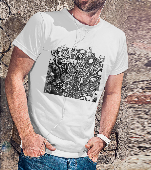 Wheels Of Fire Cream Psychedelic Artwork T-Shirt