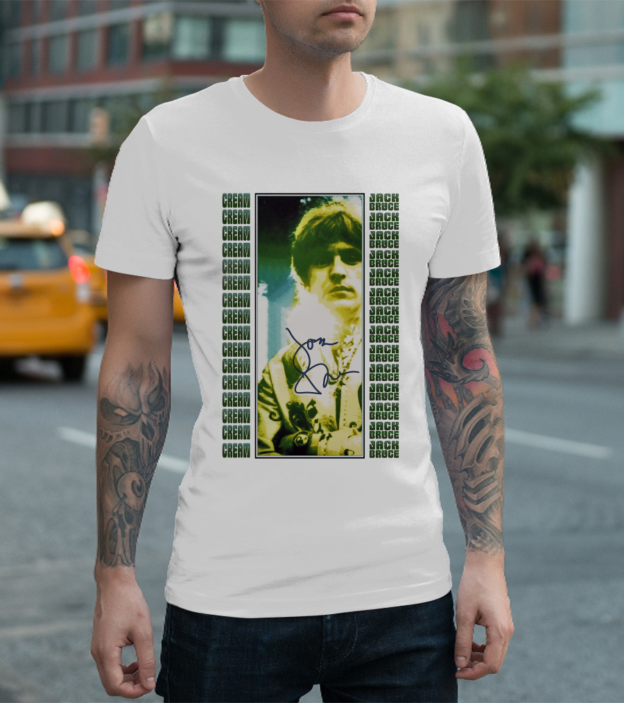 Cream Jack Bruce Signature Portrait T-Shirt