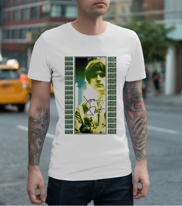 Cream Jack Bruce Signature Portrait T-Shirt