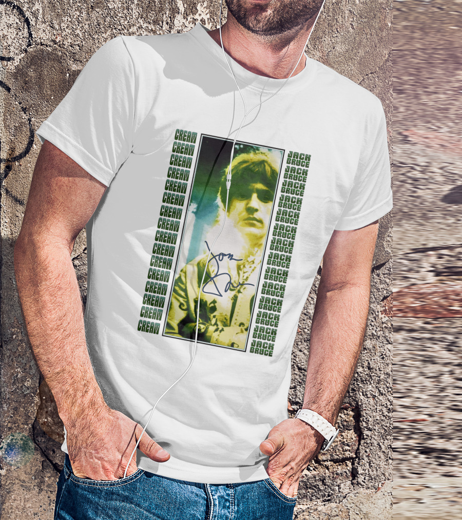 Cream Jack Bruce Signature Portrait T-Shirt
