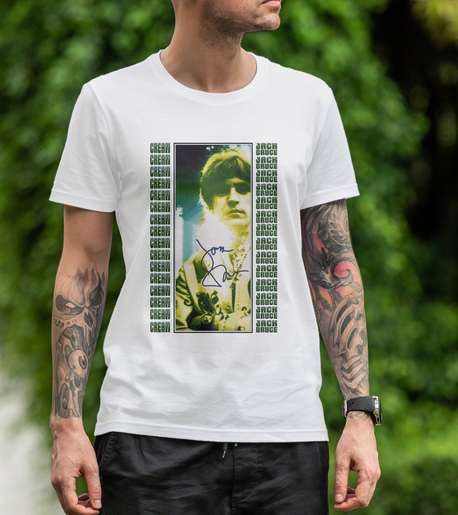 Cream Jack Bruce Signature Portrait T-Shirt