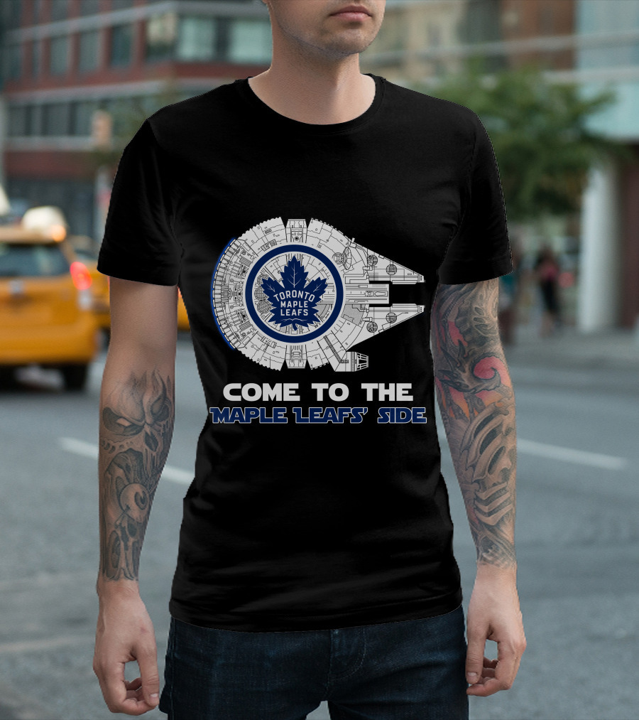 Toronto Maple Leafs Millennium Falcon Come To The Maple Leafs' Side T-Shirt