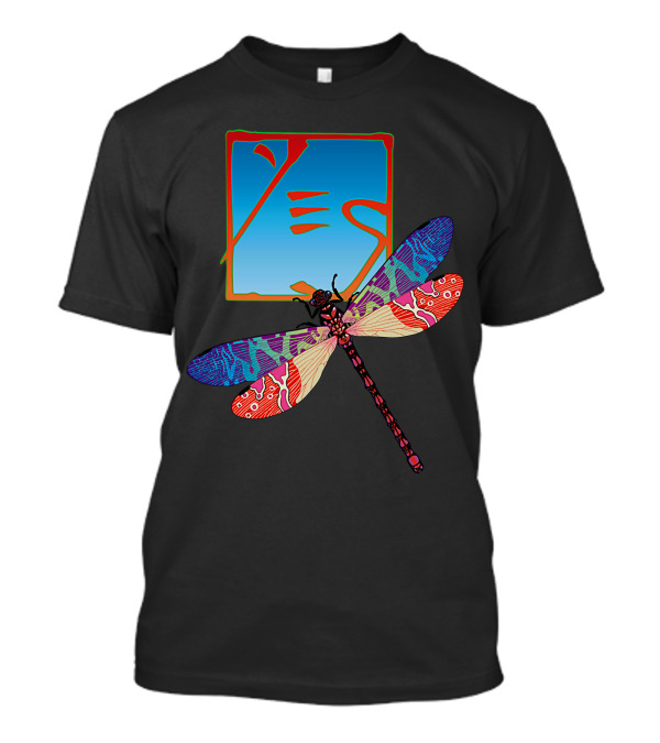 Yes (23) Dragonfly Psychedelic Artwork T-Shirt