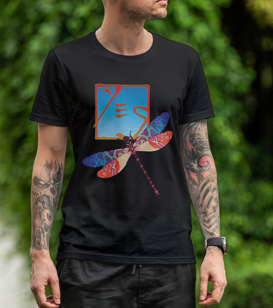Dragonfly Psychedelic Artwork T-Shirt