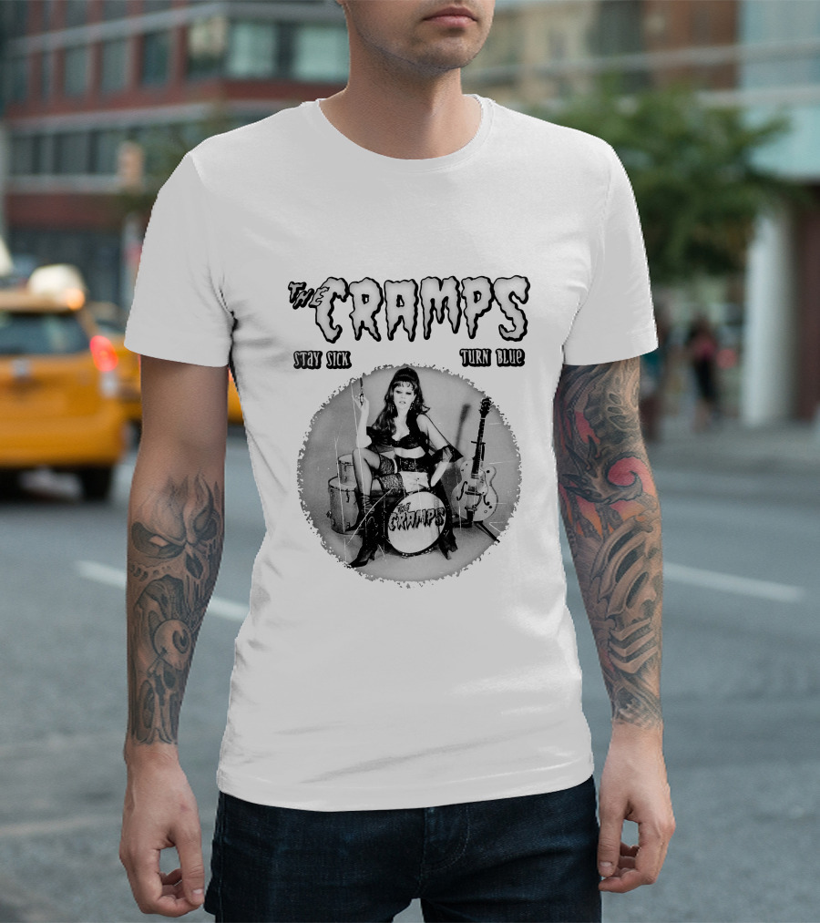 The Cramps Stay Sick Turn Blue Retro Music T-Shirt