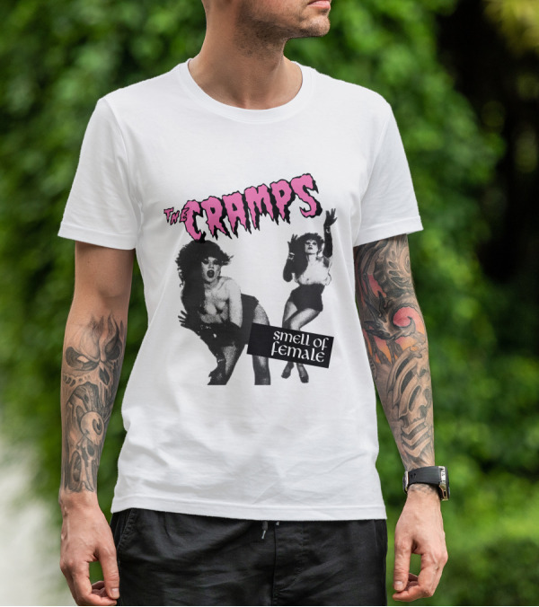 The Cramps Smell Of Female Vintage Punk Rock Album Cover T-Shirt