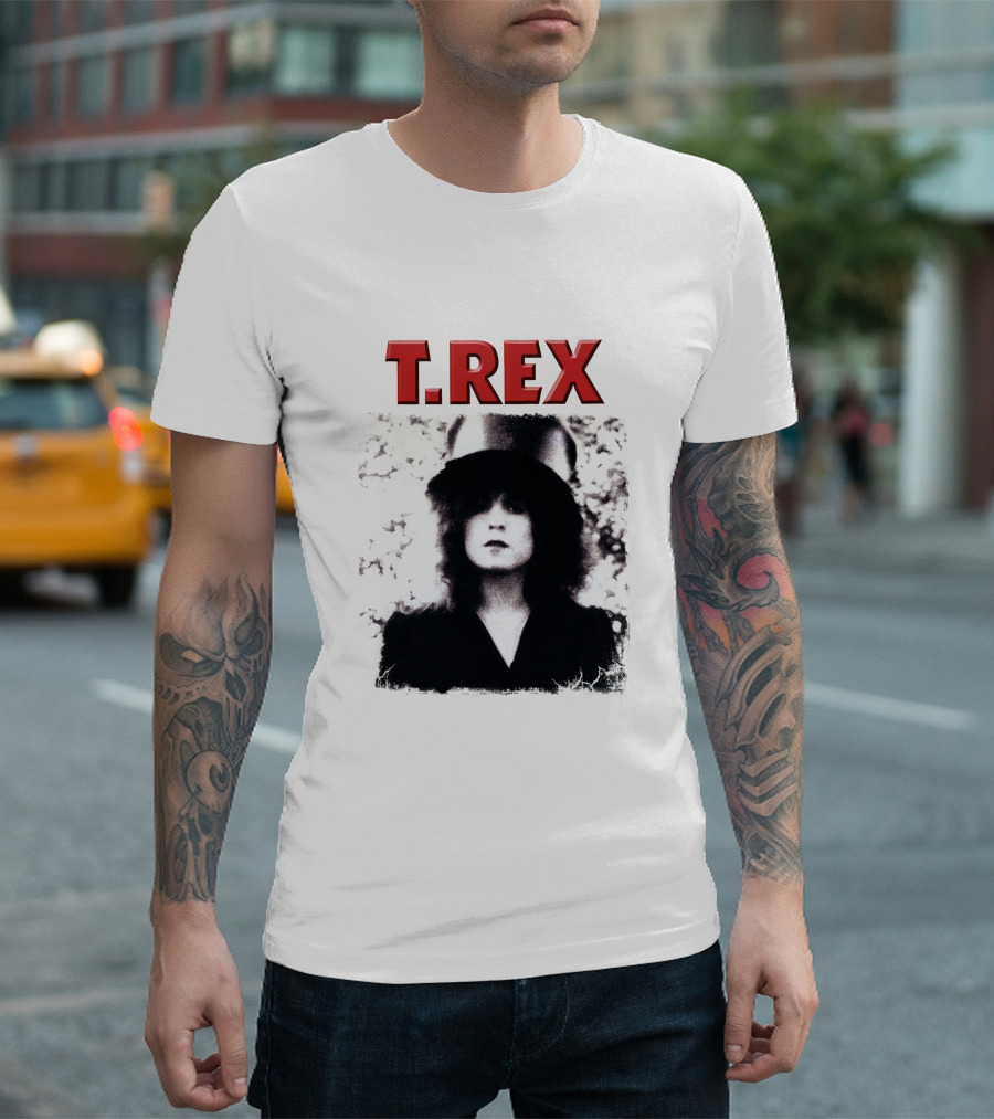 T. Rex Glam Rock Iconic Portrait With Hat T-Shirt